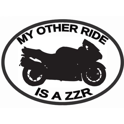 My Other Ride Is A ZZR KAWASAKI Car Sticker Vinyl Decal Motorbike Van